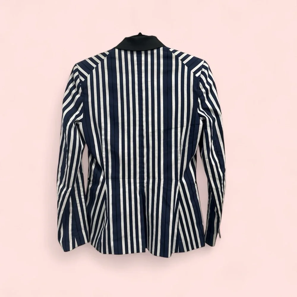 Rag & Bone Windsor Blazer Navy/White Striped Cotton Size 2